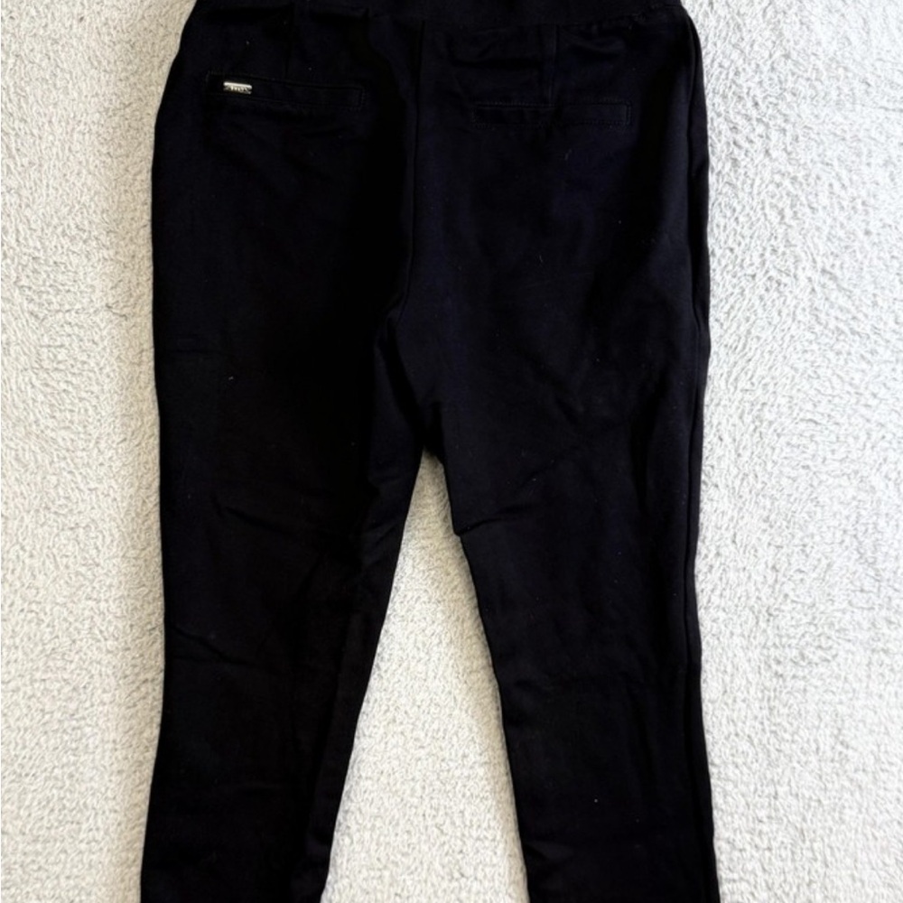 DKNY Women's Black Jogger Pants with Back Welt Pockets